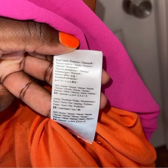 FARM RIO Warm Color Blocking Maxi Dress - Picture 13 of 13